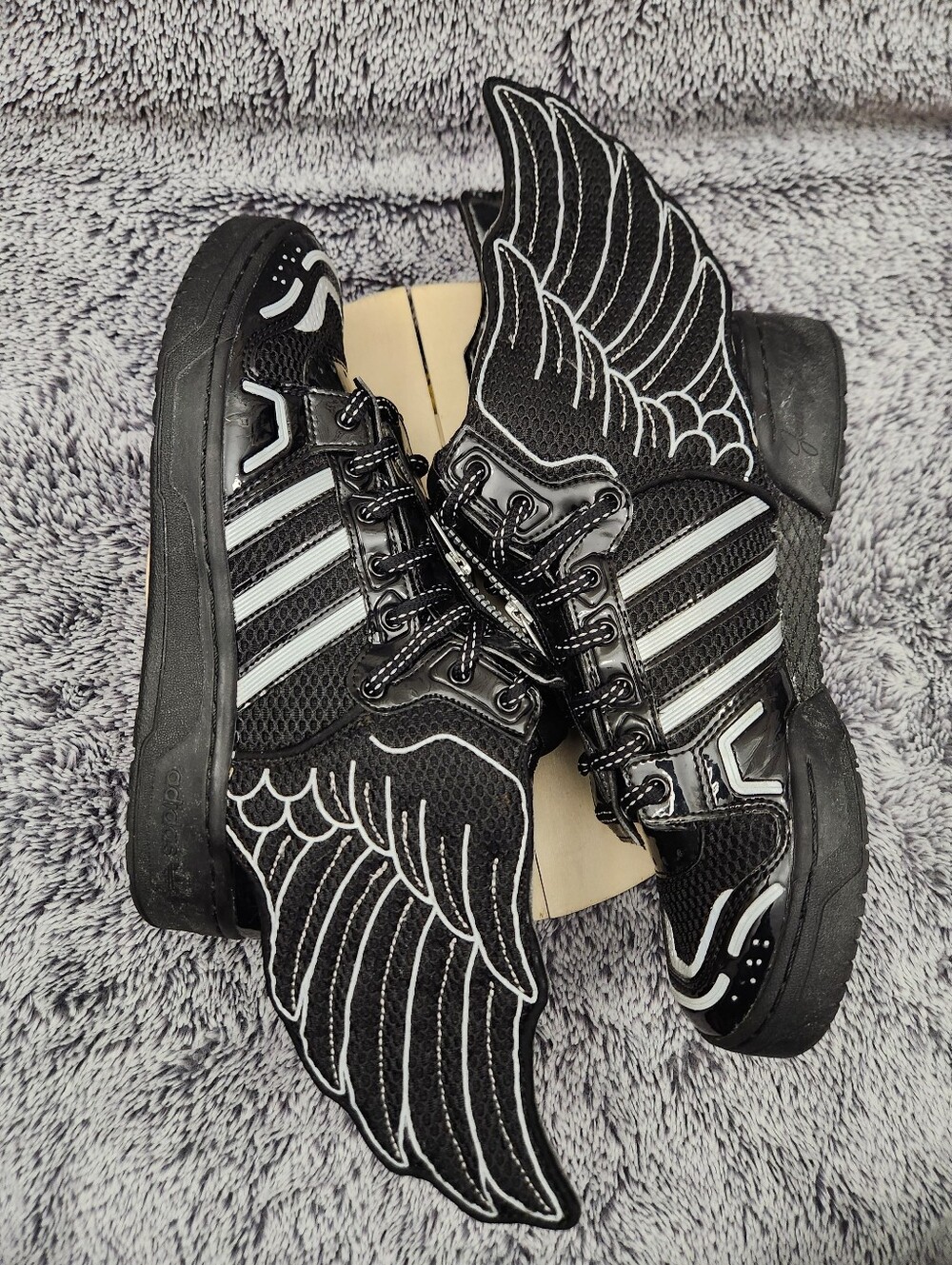 Adidas JS Wings 2.0 Jeremy Scott Mesh Black Mens Size 9 - Picture 5 of 9